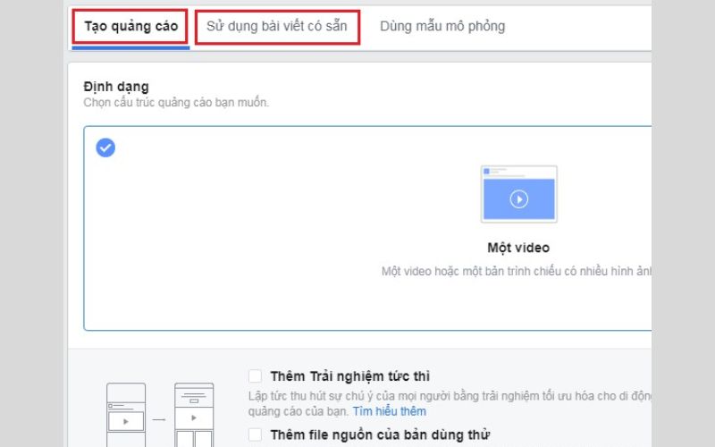 Cách chèn quảng cáo vào video facebook