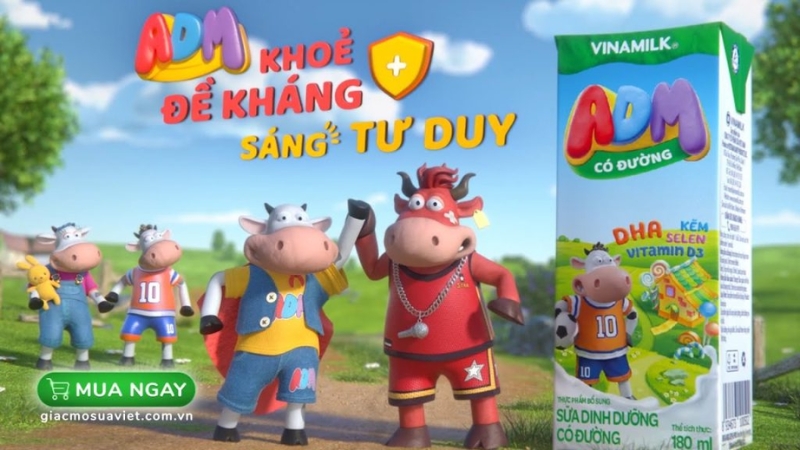 Hình ảnh thu hút, âm nhạc vui nhộn khiến các em nhỏ yêu thích TVC