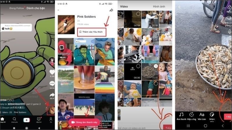 Các bước lấy nhạc trên TikTok làm video TikTok của mình