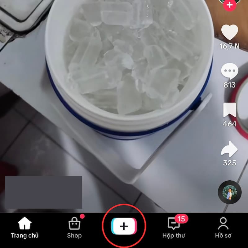 Màn hình chính của TikTok