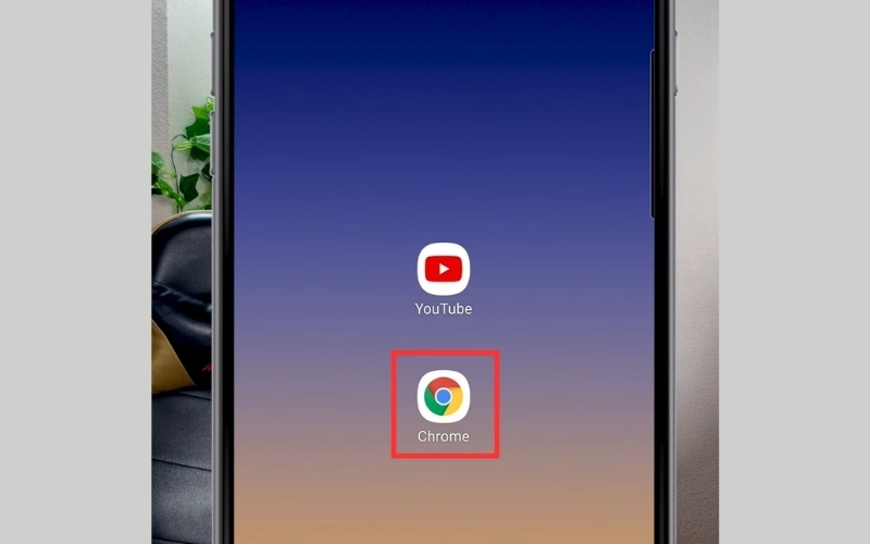 Mở trình duyệt Google Chrome trên điện thoại