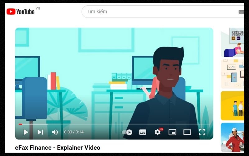 Video quảng cáo Motion Graphic được đăng tải trên Youtube