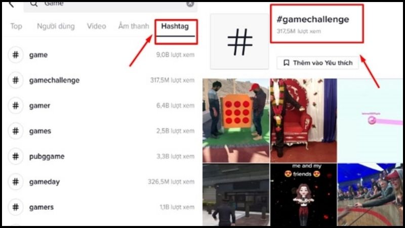 Gắn Hashtag giúp phân loại và tìm kiếm nội dung trên TikTok