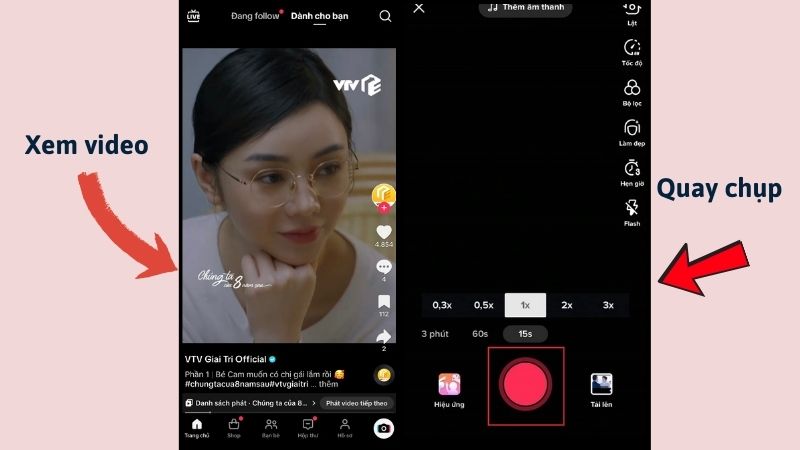 Quay video, chụp, tương tác,... trên ứng dụng TikTok một cách dễ dàng