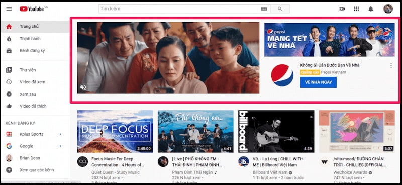 Quảng cáo tương tác trên nền tảng Youtube