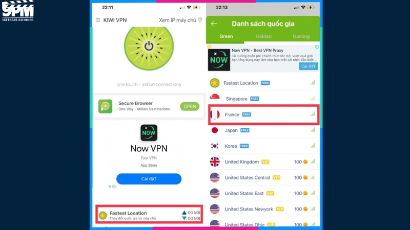 Tải KIWI VPN để chuyển vùng IP trên TikTok