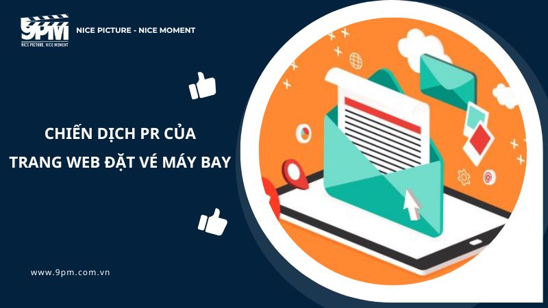 chiến dịch pr của trang web đặt vé máy bay