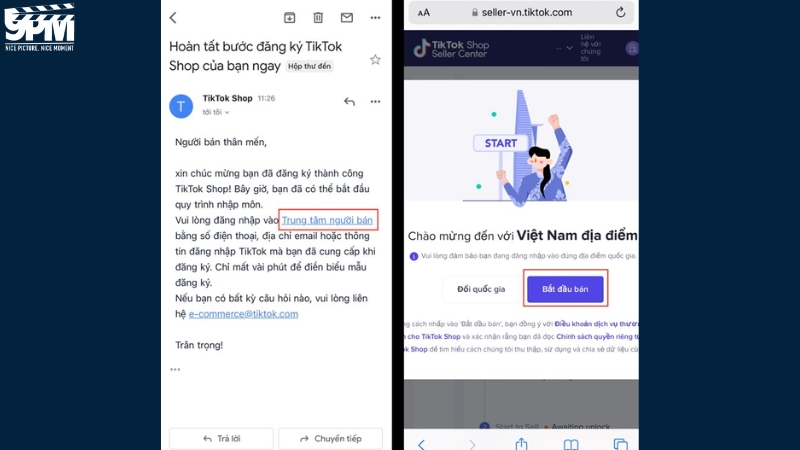 Truy cập vào Gmail để xác nhận thông tin tài khoản