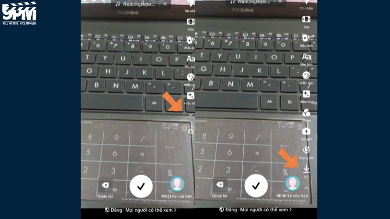 Chọn Lưu để tải ảnh chụp từ TikTok về máy