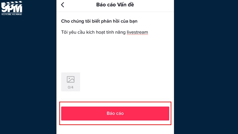 Viết lý do để yêu cầu được livestream