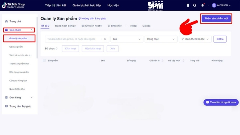 Bắt đầu thêm sản phẩm mới cho TikTok Shop của bạn