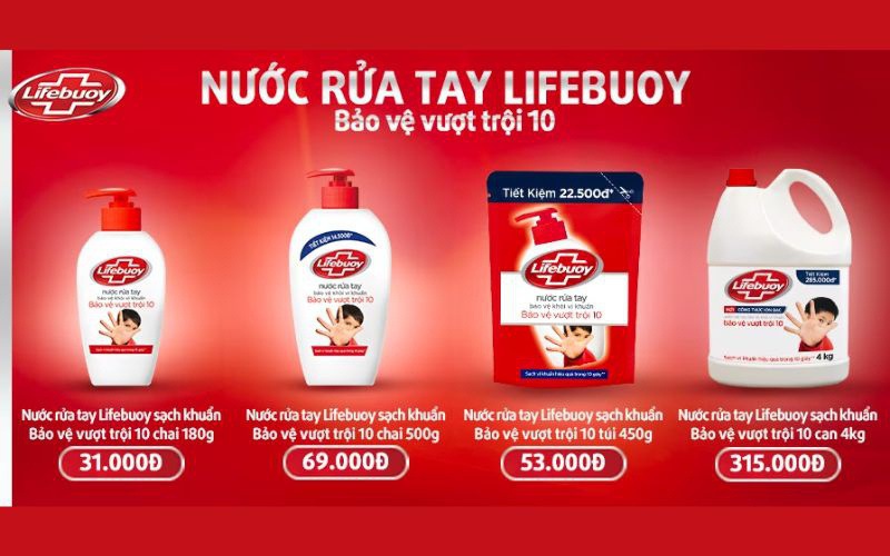 Chất lượng sản phẩm đến từ thương hiệu Lifebuoy