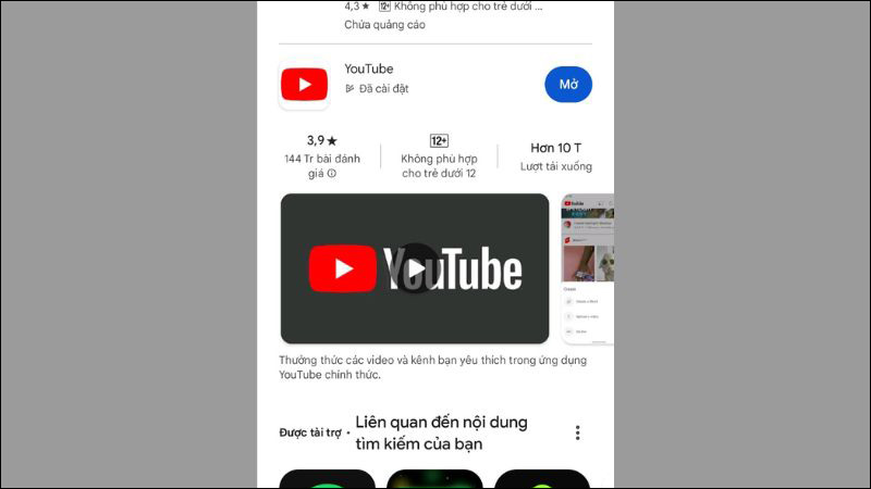 Tải ứng dụng YouTube về điện thoại