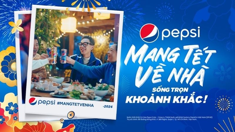 Hình ảnh trong chiến dịch "Pepsi Mang Tết Về Nhà"