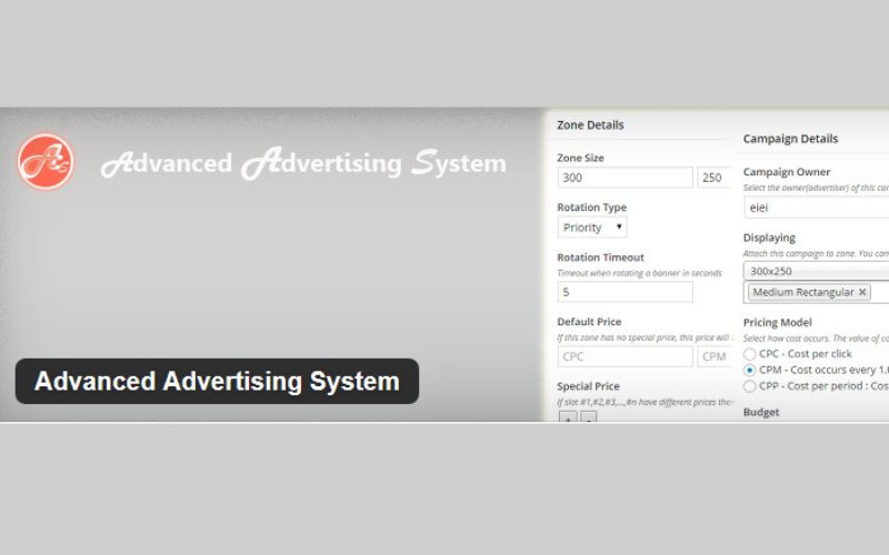 Plugin miễn phí Advanced Advertising System