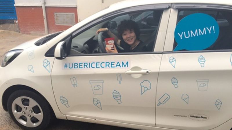 Tháng 7 năm 2015, Uber khuấy động mùa hè Việt Nam với chiến dịch "Uber Ice Cream" độc đáo