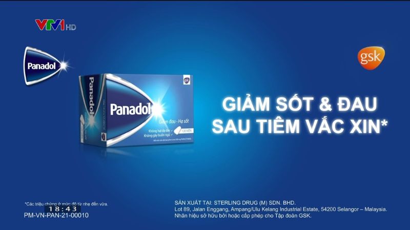 TVC quảng cáo thuốc Panadol Extra trên sóng truyền hình