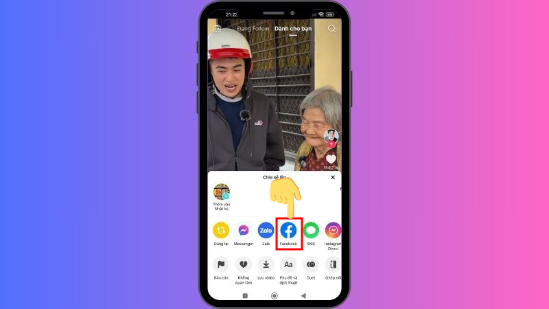 Chia sẻ video lên Facebook