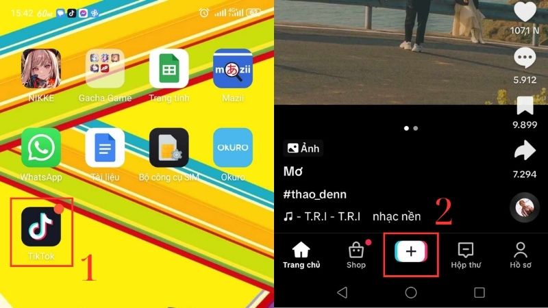 Bạn cần mở ứng dụng TikTok đầu tiên