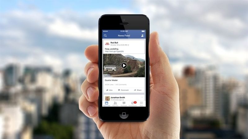 Video được hiện trên nền tảng Facebook