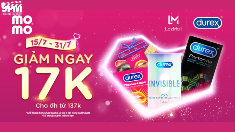 Durex cũng thường xuyên áp dụng chiến lược giá khuyến mãi