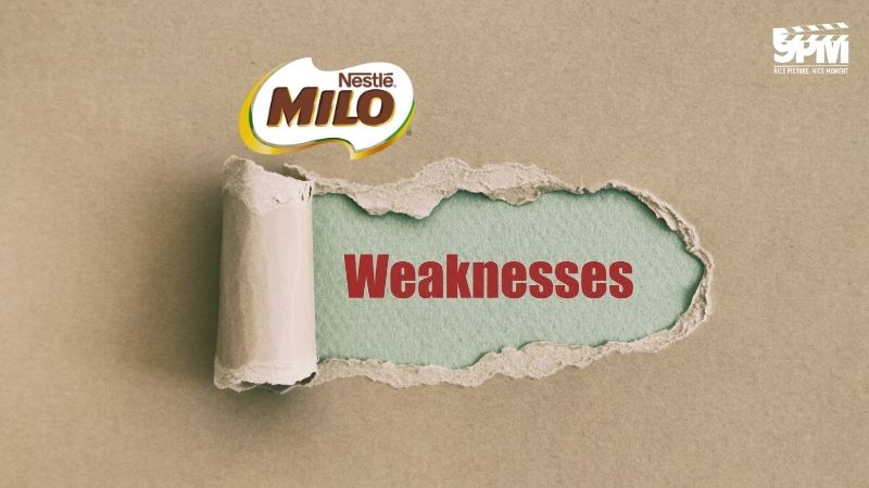 Điểm yếu của thương hiệu Milo